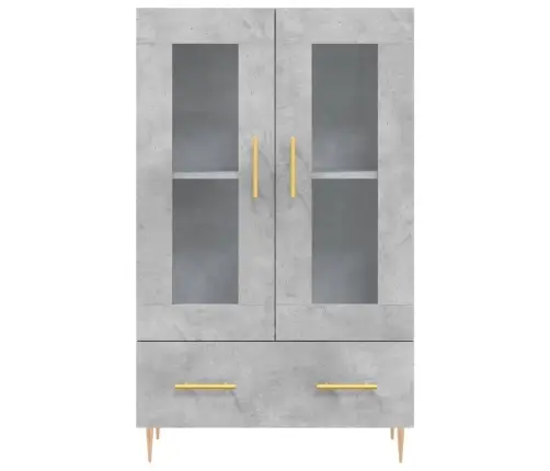 Kõrge Kapp, Betoonhall, 69,5 X 31 X 115 cm Tehispuit Kõrge Kapp, Betoonhall, 69,5 X 31 X 115 cm Tehispuit