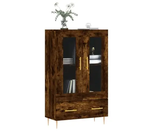 Augstais Skapītis, Ozolkoka, 69,5X31X115 Cm, Inženierijas Koks Vidaxl