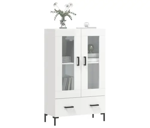 Augstais Skapis, Spīdīgi Balts, 69,5X31X115Cm Inženierijas Koks Vidaxl