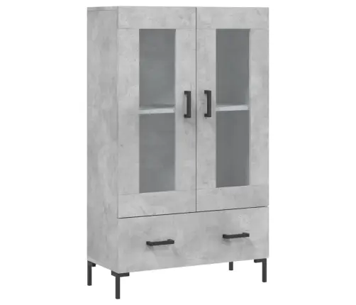 Augstais Skapītis, Pelēks, 69,5X31X115 Cm, Inženierijas Koks Vidaxl