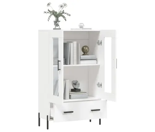 Komoda, Baltos Spalvos, 69,5X31X115cm Apdirbta Mediena