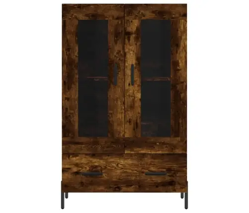 Kõrge Kapp, Suitsutatud Tamm, 69,5 X 31 X 115 cm Tehispuit