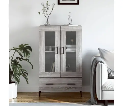 Augstais Skapītis, Pelēks, 69,5X31X115 Cm, Inženierijas Koks Vidaxl