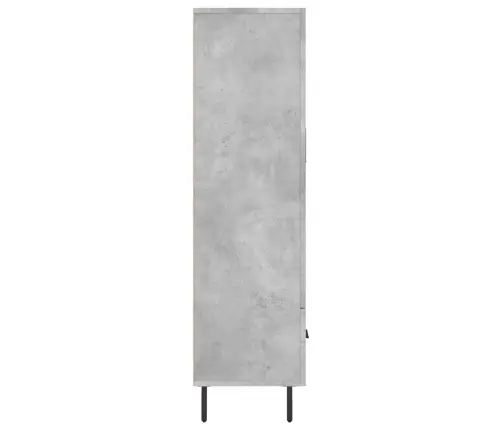 Komoda, Betono Pilkos Spalvos, 69,5X31X115cm Apdirbta Mediena