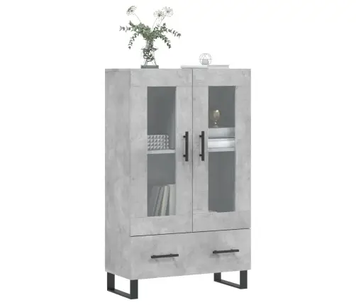 Komoda, Betono Pilkos Spalvos, 69,5X31X115cm Apdirbta Mediena Komoda, Betono Pilkos Spalvos, 69,5X31X115cm Apdirbta Mediena