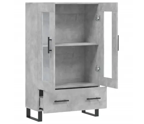 Komoda, Betono Pilkos Spalvos, 69,5X31X115cm Apdirbta Mediena Komoda, Betono Pilkos Spalvos, 69,5X31X115cm Apdirbta Mediena