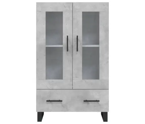 Komoda, Betono Pilkos Spalvos, 69,5X31X115cm Apdirbta Mediena Komoda, Betono Pilkos Spalvos, 69,5X31X115cm Apdirbta Mediena