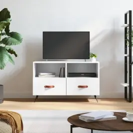 Tv Skapītis, Balts, 80X36X50 Cm, Inženierijas Koks Vidaxl
