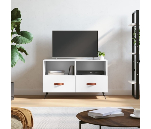 Tv Skapītis, Balts, 80X36X50 Cm, Inženierijas Koks Vidaxl