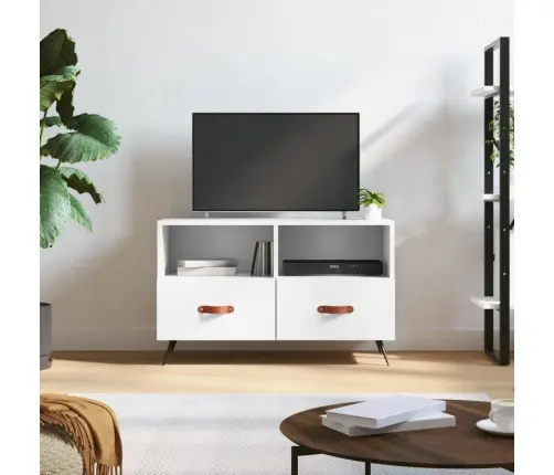 Telerikapp, Valge, 80 X 36 X 50 cm Tehispuit