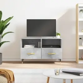 Tv Skapītis, Betona Pelēks, 80X36X50 Cm, Inženierijas Koks Vidaxl