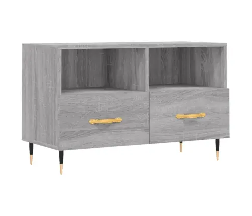 Tv Skapītis, Pelēka Ozolkoka, 80X36X50 Cm, Inženierijas Koks Vidaxl