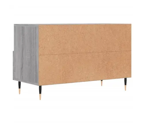 Tv Skapītis, Pelēka Ozolkoka, 80X36X50 Cm, Inženierijas Koks Vidaxl