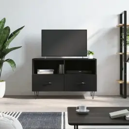 Tv Skapītis, Melns, 80X36X50 Cm, Inženierijas Koks Vidaxl
