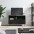 Tv Skapītis, Melns, 80X36X50 Cm, Inženierijas Koks Vidaxl