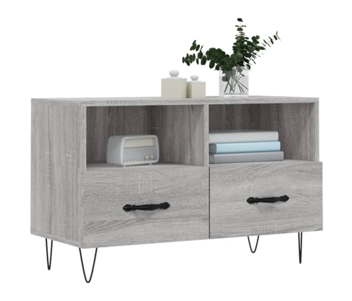 Tv Skapītis, Pelēka Ozolkoka, 80X36X50 Cm, Inženierijas Koks Vidaxl