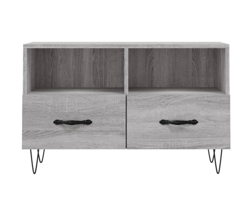 Tv Skapītis, Pelēka Ozolkoka, 80X36X50 Cm, Inženierijas Koks Vidaxl