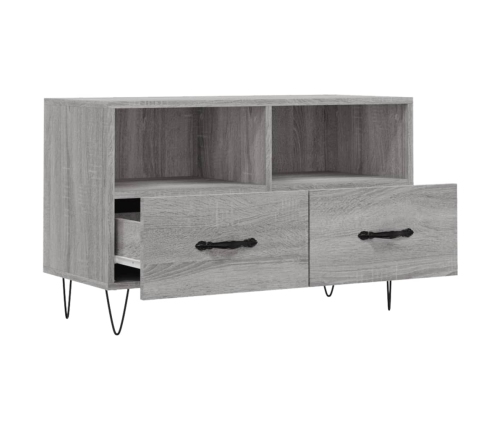 Tv Skapītis, Pelēka Ozolkoka, 80X36X50 Cm, Inženierijas Koks Vidaxl