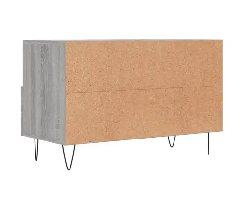Tv Skapītis, Pelēka Ozolkoka, 80X36X50 Cm, Inženierijas Koks Vidaxl