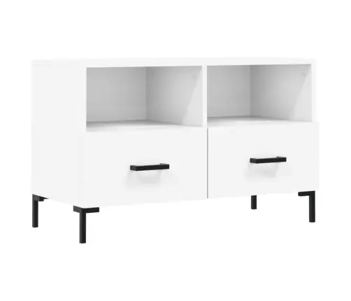 Tv Skapītis, Balts, 80X36X50 Cm, Inženierijas Koks Vidaxl