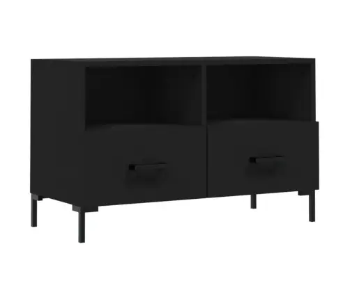 Tv Skapītis, Melns, 80X36X50 Cm, Inženierijas Koks Vidaxl