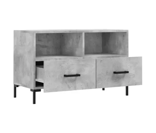 Tv Skapītis, Betona Pelēks, 80X36X50 Cm, Inženierijas Koks Vidaxl