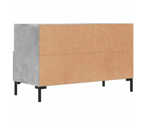 Tv Skapītis, Betona Pelēks, 80X36X50 Cm, Inženierijas Koks Vidaxl