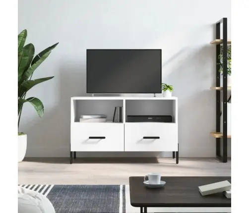 Telerikapp, Valge, 80 X 36 X 50 cm Tehispuit