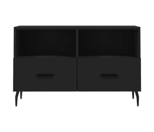 Tv Skapītis, Melns, 80X36X50 Cm, Inženierijas Koks Vidaxl