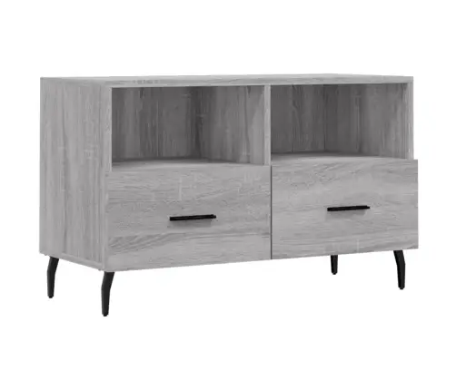 Tv Skapītis, Pelēka Ozolkoka, 80X36X50 Cm, Inženierijas Koks Vidaxl