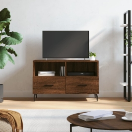 Tv Skapītis, Ozolkoka Krāsa, 80X36X50 Cm, Inženierijas Koks Vidaxl