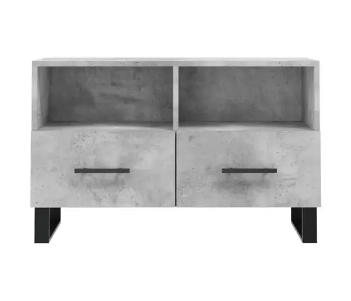 Tv Skapītis, Betona Pelēks, 80X36X50 Cm, Inženierijas Koks Vidaxl