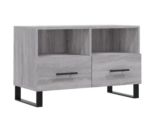 Tv Skapītis, Pelēka Ozolkoka, 80X36X50 Cm, Inženierijas Koks Vidaxl