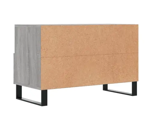 Tv Skapītis, Pelēka Ozolkoka, 80X36X50 Cm, Inženierijas Koks Vidaxl