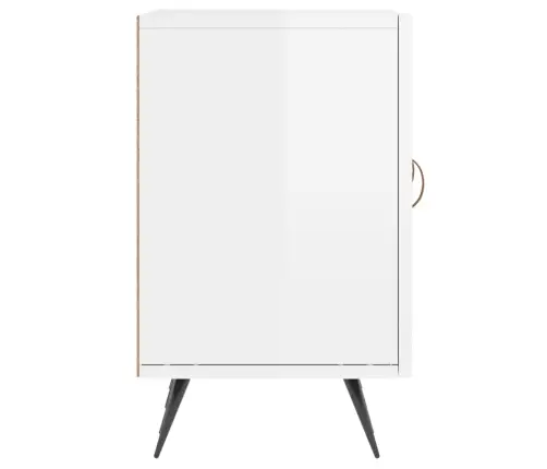 Televizoriaus Spintelė, Balta, 150X30X50cm Mediena, Blizgi