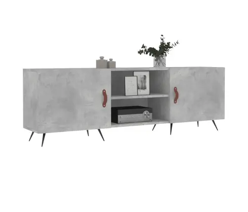 Tv Skapītis, Betona Pelēks, 150X30X50 Cm, Inženierijas Koks Vidaxl