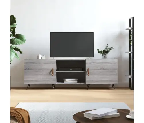 Tv Skapītis, Pelēka Ozola Krāsa, 150X30X50Cm, Inženierijas Koks Vidaxl