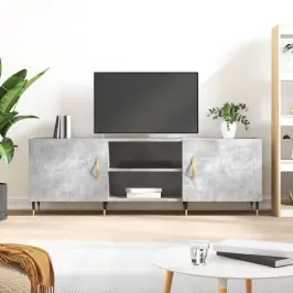 Tv Skapītis, Betona Pelēks, 150X30X50 Cm, Inženierijas Koks Vidaxl