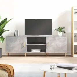 Tv Skapītis, Betona Pelēks, 150X30X50 Cm, Inženierijas Koks Vidaxl
