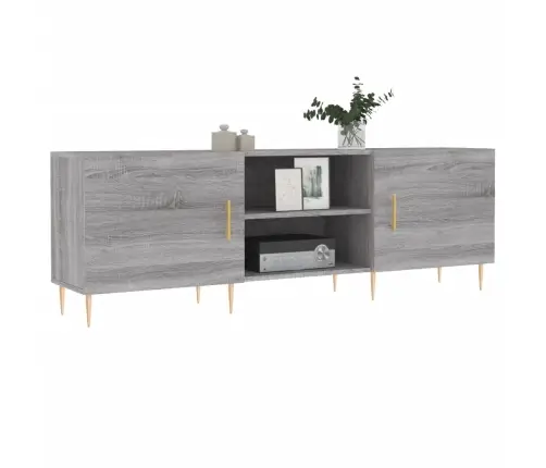 Tv Skapītis, Pelēka Ozola Krāsa, 150X30X50Cm, Inženierijas Koks Vidaxl