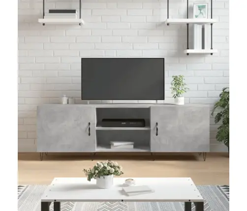 Tv Skapītis, Betona Pelēks, 150X30X50 Cm, Inženierijas Koks Vidaxl
