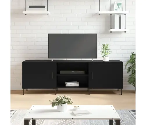 Tv Skapītis, Melns, 150X30X50 Cm, Inženierijas Koks Vidaxl