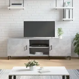 Tv Skapītis, Betona Pelēks, 150X30X50 Cm, Inženierijas Koks Vidaxl