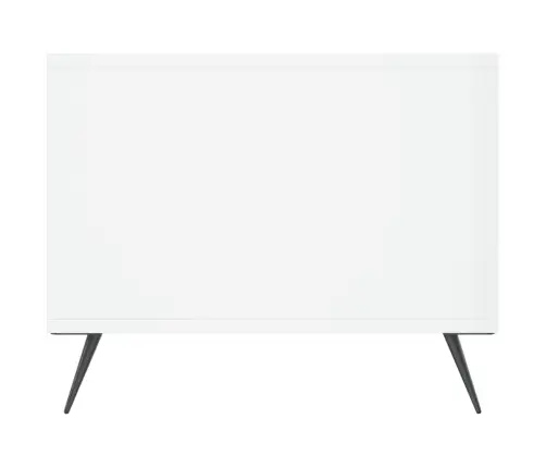 Kavos Staliukas, Baltas, 102X50X40cm Apdirbta Mediena, Blizgus Kavos Staliukas, Baltas, 102X50X40cm Apdirbta Mediena, Blizgus