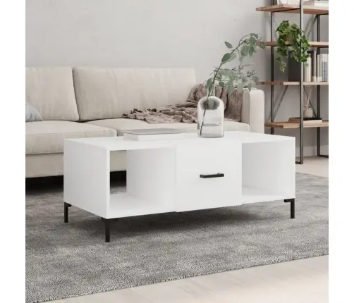 Kavos Staliukas, Baltos Spalvos, 102X50X40cm Apdirbta Mediena