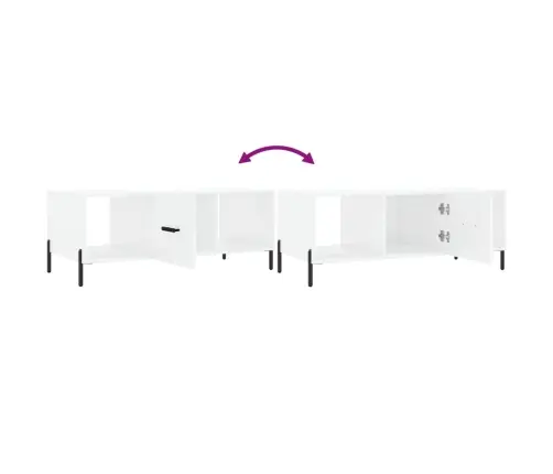 Kafijas Galdiņš, Spīdīgi Balts, 102X50X40 Cm, Inženierijas Koks Vidaxl Kafijas Galdiņš, Spīdīgi Balts, 102X50X40 Cm, Inženierijas Koks Vidaxl