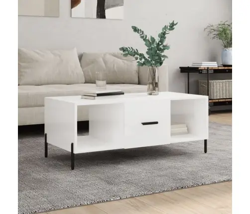 Kafijas Galdiņš, Spīdīgi Balts, 102X50X40 Cm, Inženierijas Koks Vidaxl Kafijas Galdiņš, Spīdīgi Balts, 102X50X40 Cm, Inženierijas Koks Vidaxl