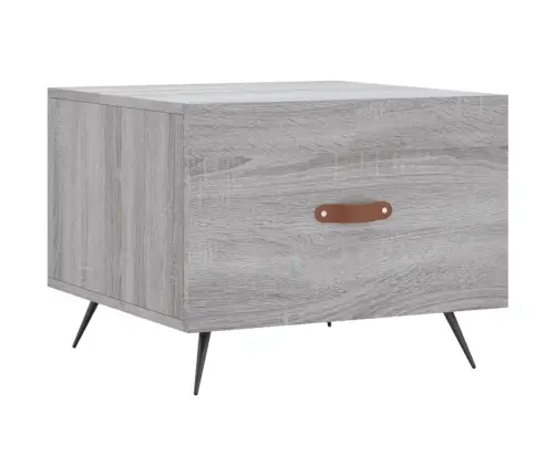 Kafijas Galdiņš, Pelēcīga Ozolkoka, 50X50X40Cm Vidaxl