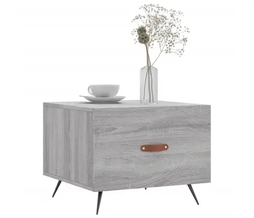 Kafijas Galdiņi, 2 Gab., Pelēki, 50X50X40 Cm, Inženierijas Koks Vidaxl