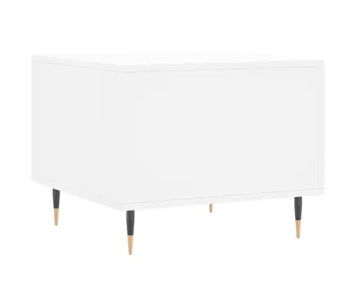 Kafijas Galdiņš, Balts, 50X50X40 Cm, Inženierijas Koks Vidaxl